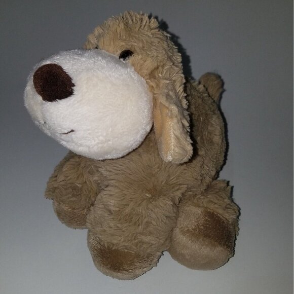 Tan Puppy Dog Plush 10" Long Stuffed Animal Toy Lovey Cost Plus World Market